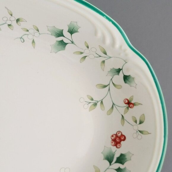 Pfaltzgraff Winterberry 12" Oval Serving Platter USA Made Winter Serving Dishes - Picture 2 of 10